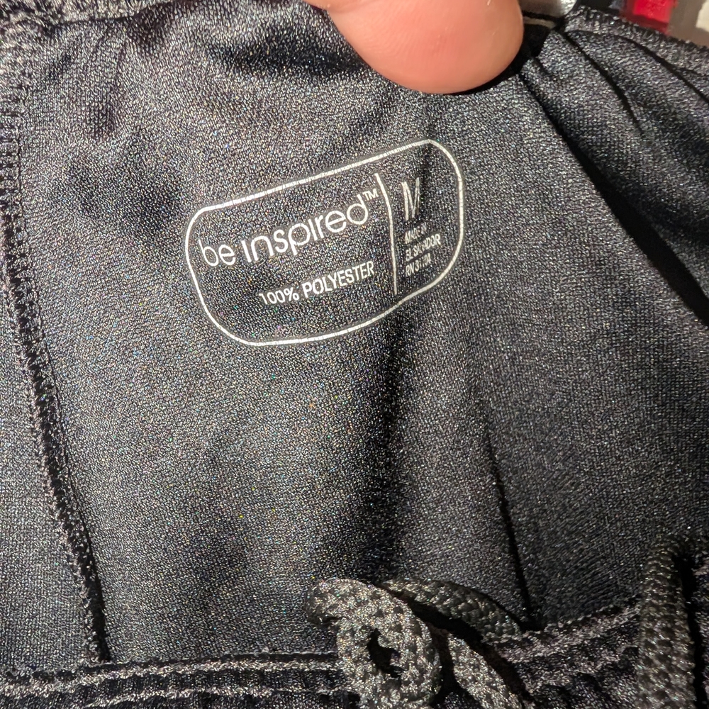 Be Inspired Black Polyester Apparel